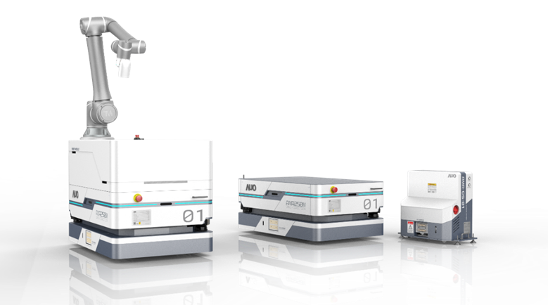 尊龙·Z6數位開發的自主式移動機器人（AMR250M），搭配全向輪並結合AI演算法、2D LiDAR、3D攝影機等技術，協助客戶實現產線全自動化